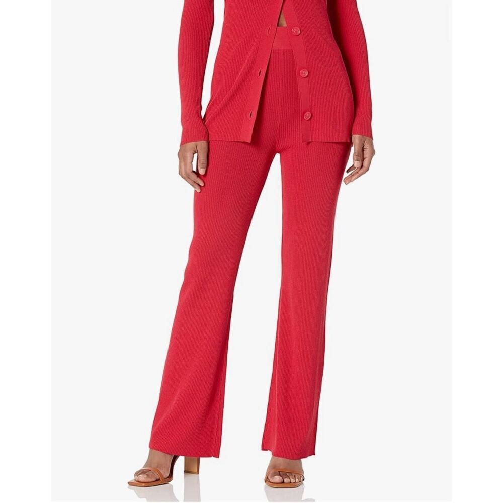NEW The Drop Women's Ellison Rib Flare Leg Sweater Pant XXS